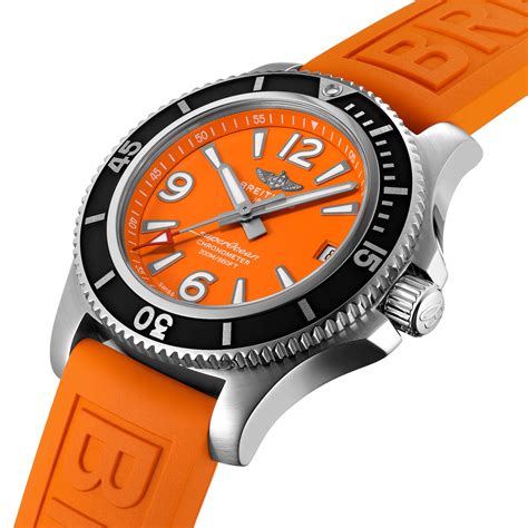 Breitling superocean orange face